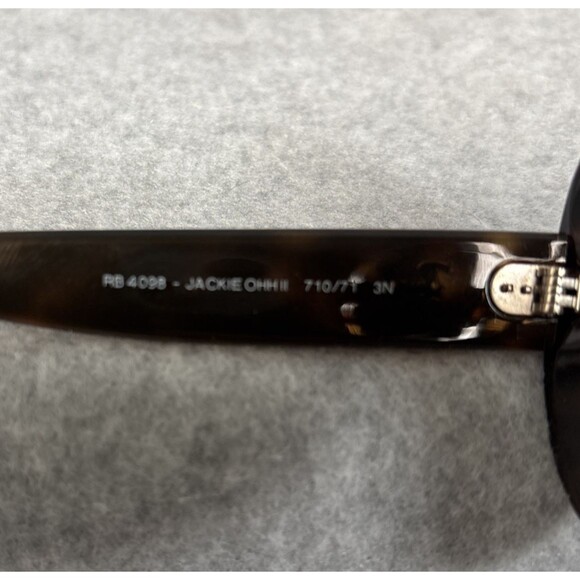 Ray-Ban Sunglasses Womens Jackie Ohh II Tortoise Shell Brown Black RB-4098 Italy - Picture 7 of 9